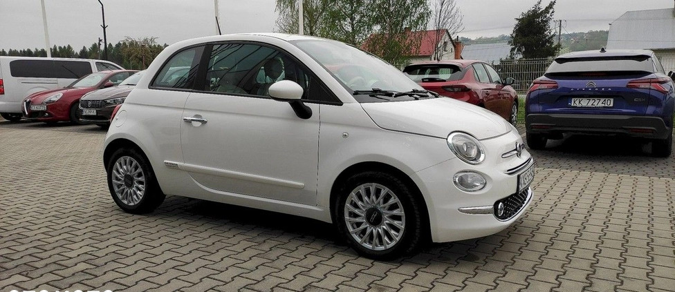 Fiat 500 cena 48500 przebieg: 39059, rok produkcji 2020 z Płoty małe 121